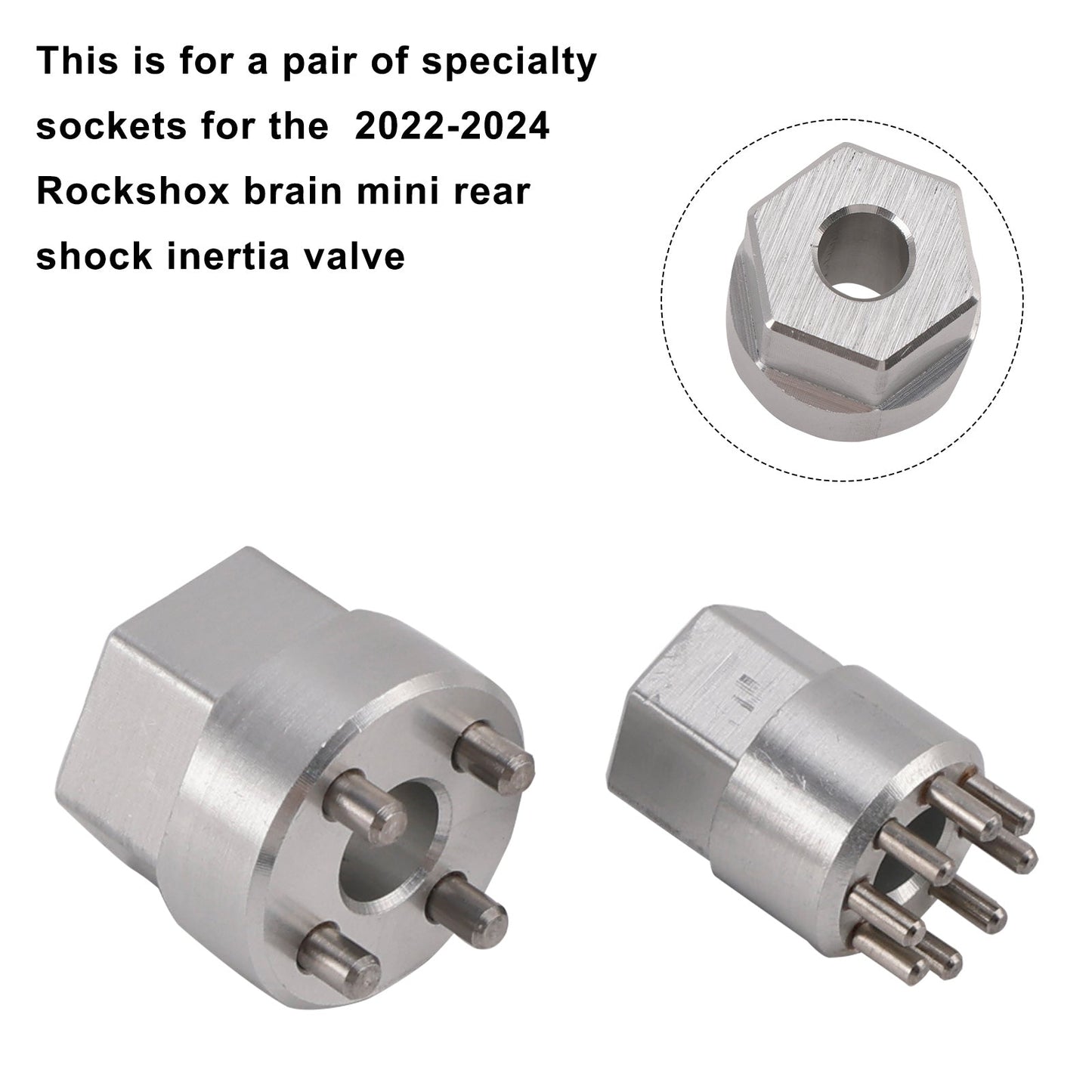 RockShox Brain Inertia Valve Tool 2022-2024 - Set di bussole per ammortizzatore Specialized MINI