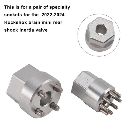 RockShox Brain Inertia Valve Tool 2022-2024 - Set di bussole per ammortizzatore Specialized MINI