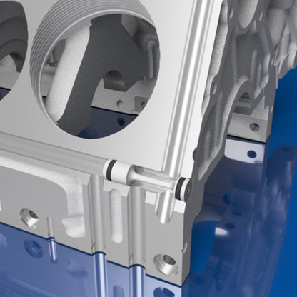 Deviatore dell'olio per tappo di passaggio posteriore LS Billet per GM Gen III e IV