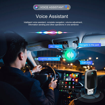 Adattatore wireless Apple Carplay Android Auto per auto con chiavetta USB 2 in 1