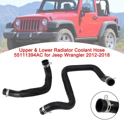 Tubo flessibile superiore e inferiore del liquido di raffreddamento del radiatore 55111394AC per Jeep Wrangler 2012-2018