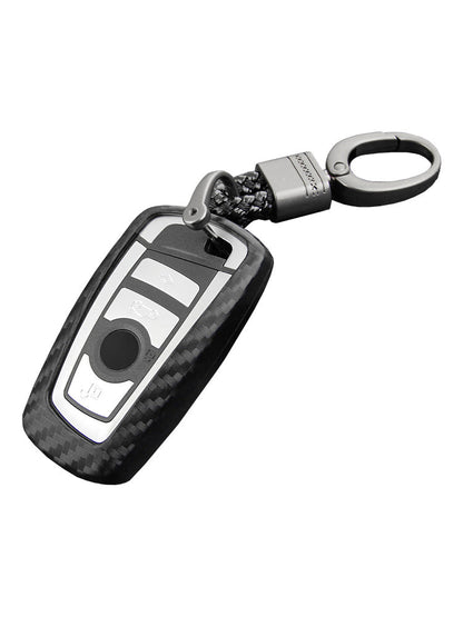 Custodia in pelle e silicone per chiave auto con fibbia per BMW Square