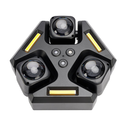 Luce laser rotante RGBW da 150 W per DJ, effetto palco, festa, discoteca, spettacolo, bar