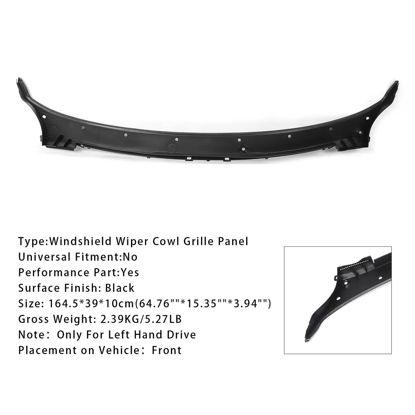 Pannello griglia superiore tergicristallo BMW F16 F86 X6 2015-2019 51717292396