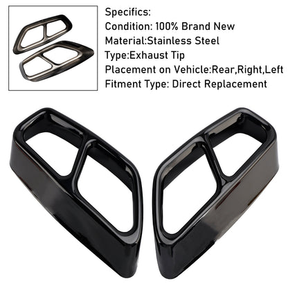 2x copertura del tubo della punta dell'ammortizzatore di scarico per BMW 5 G30 G31 2018-2022
