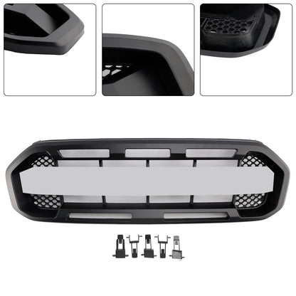 Per 2019-2023 Ford Ranger Raptor Style Griglia paraurti anteriore Nera