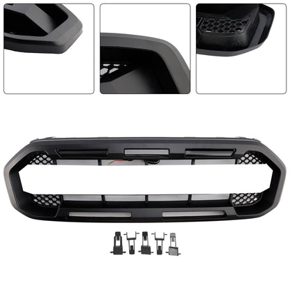 Griglia paraurti anteriore stile Raptor nera adatta per Ford Ranger 2019-2023