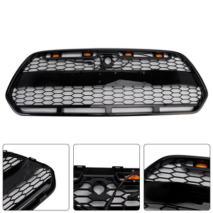 Griglia paraurti anteriore nera lucida Ford Transit MK8 Raptor 2015-2018 con LED