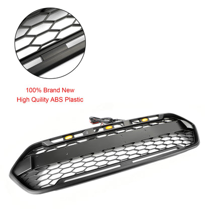 2018-2023 nera Griglia paraurti anteriore per Ford Transit Custom Trail con 3 LED 2467234