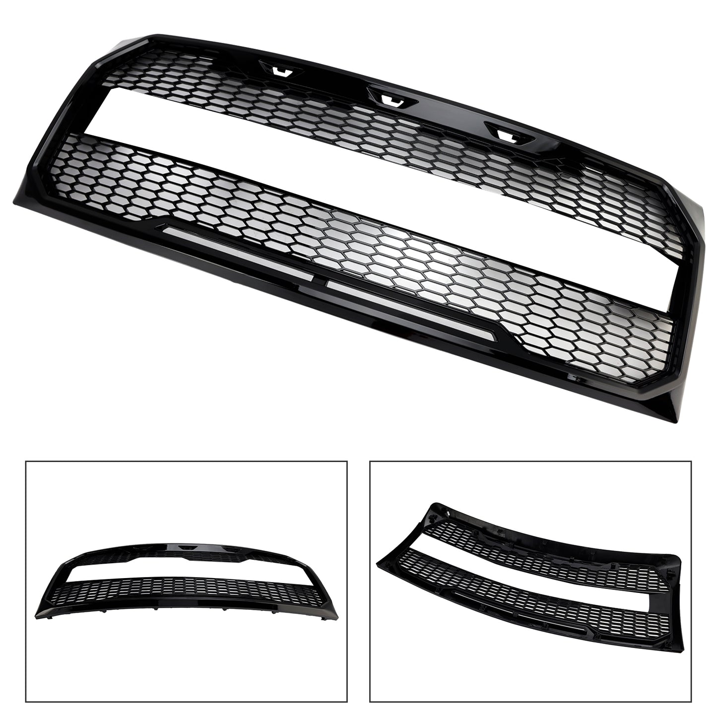 Griglia paraurti anteriore stile Raptor nero lucido adatta per Ford F150 2009-2014