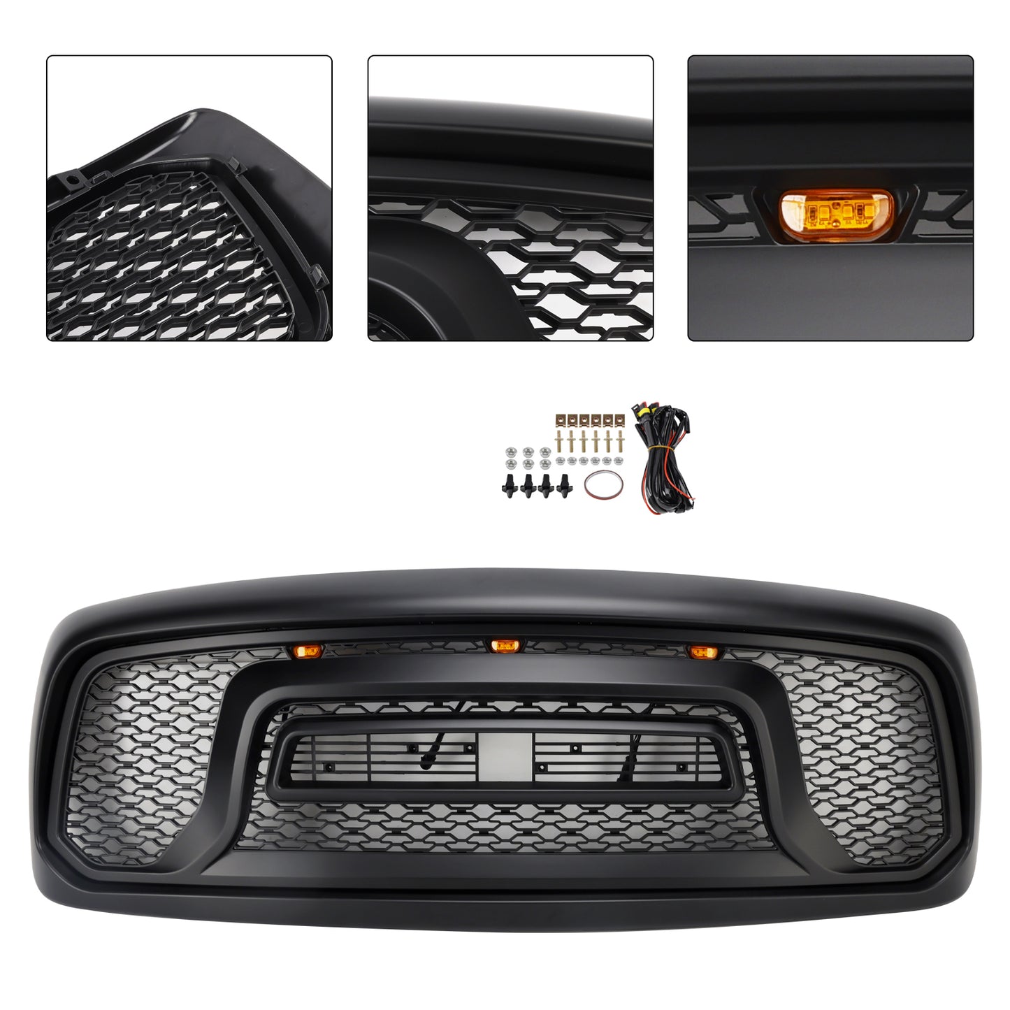 Griglia paraurti anteriore stile Rebel Dodge RAM 1500 2002-2005