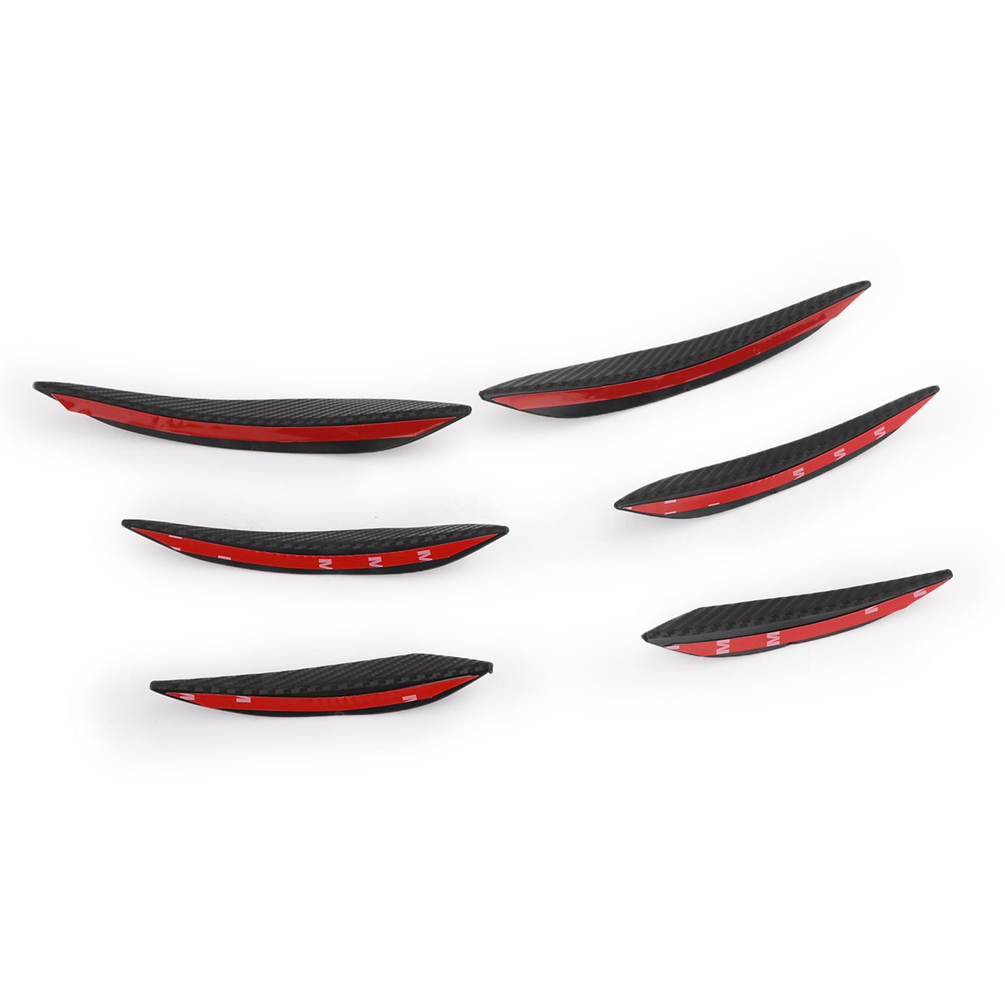 6pcs Universal Car/Auto Paraurti Anteriore Pinne Spoiler Canard Refit Generico