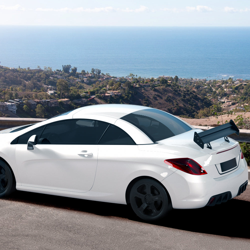 Spoiler per alettone posteriore GT a doppio ponte regolabile in alluminio universale