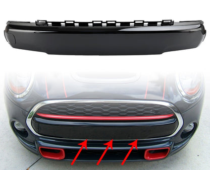 Copri targa anteriore nero lucido 51117337791 Per Per MINI F55 F56 F57 Cooper S 2013 2014 2015-2021