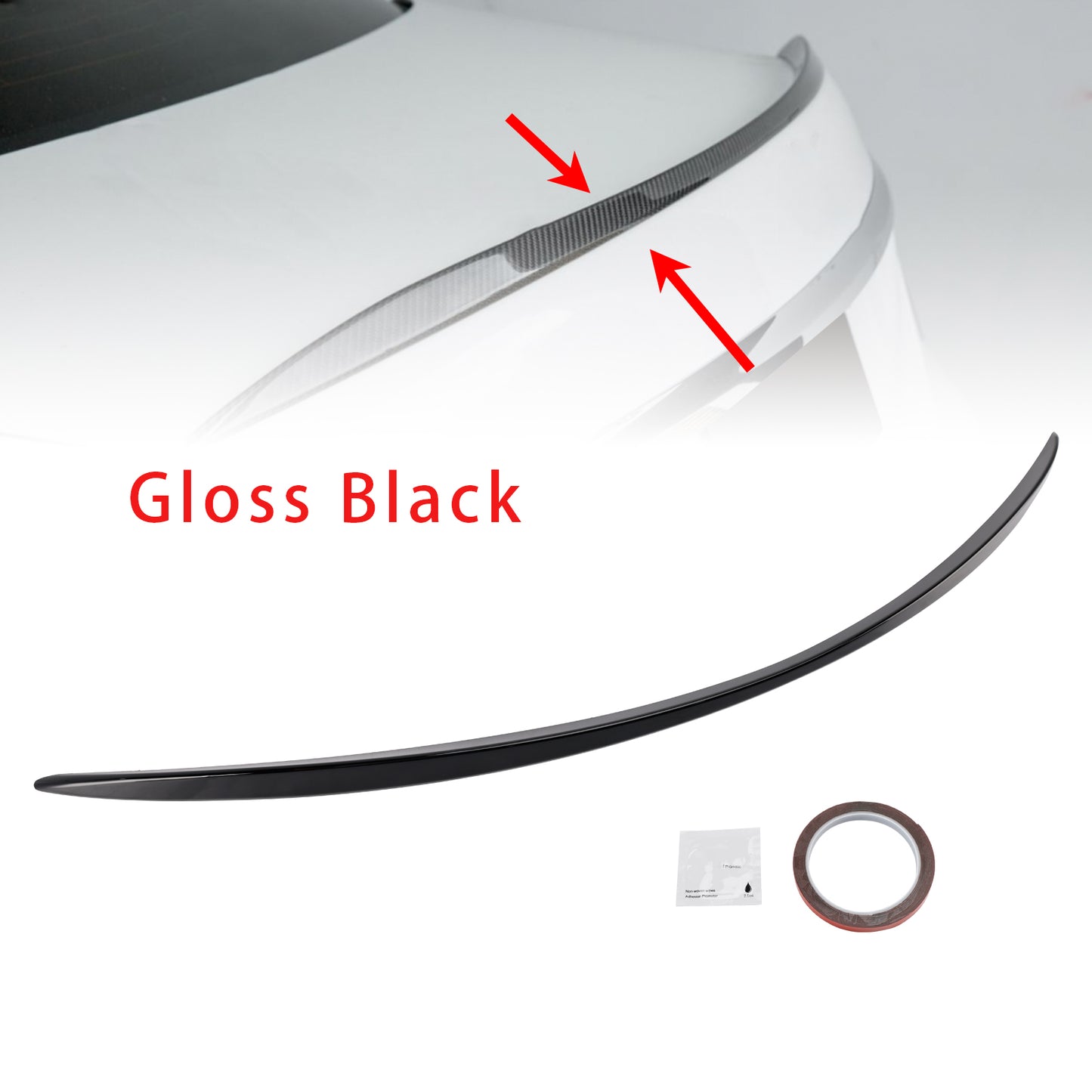 Spoiler posteriore nero lucido Mercedes-Benz Classe E W213 E63 Style 2020+
