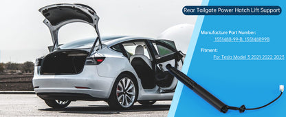 Supporto per sollevatore elettrico per portellone posteriore Tesla Model 3 2021-2023 Struthz lato sinistro
