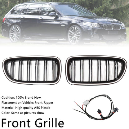 11.2009-02.2017 BMW Serie 5 F11 Touring Rene Paraurti Griglia Griglia Nero Lucido 51137203649 51137203203