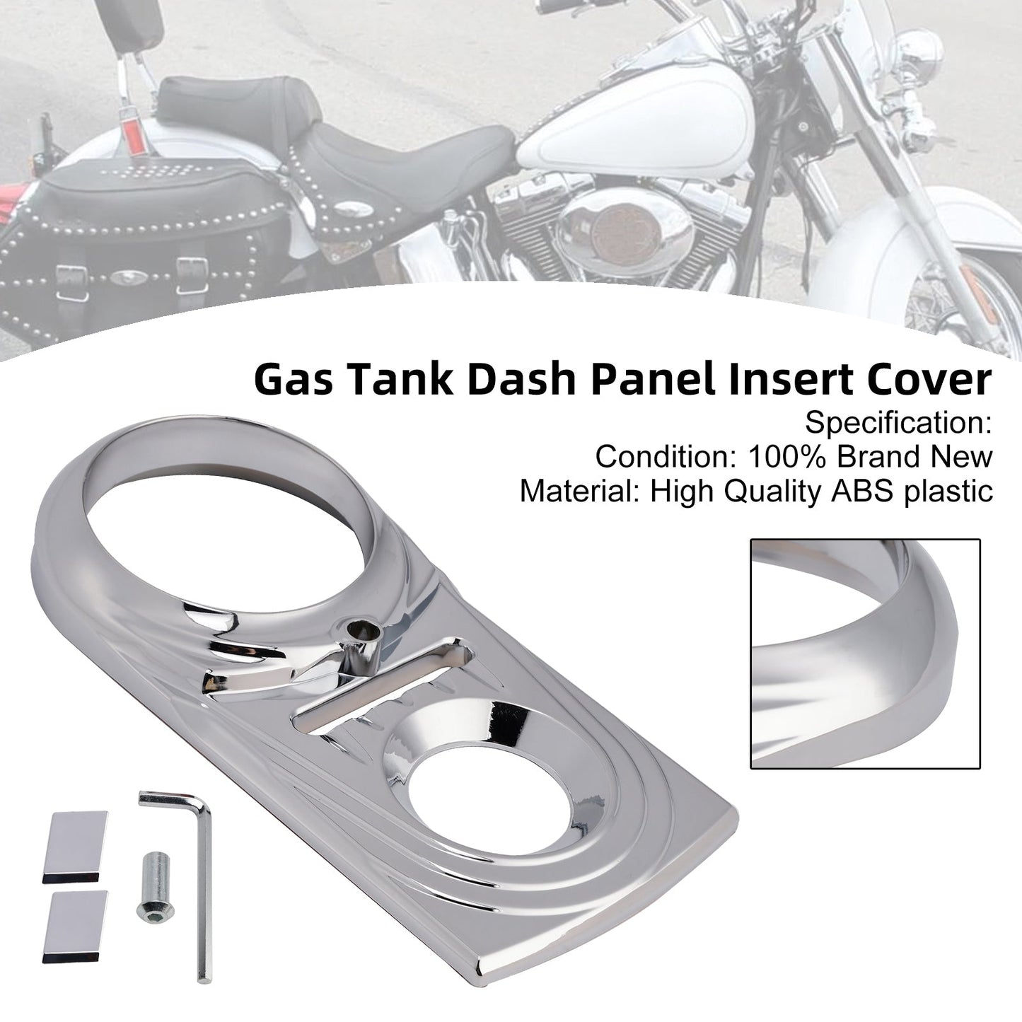 Inserto per pannello cruscotto serbatoio benzina per Softail FLSTC FXST Street Glide