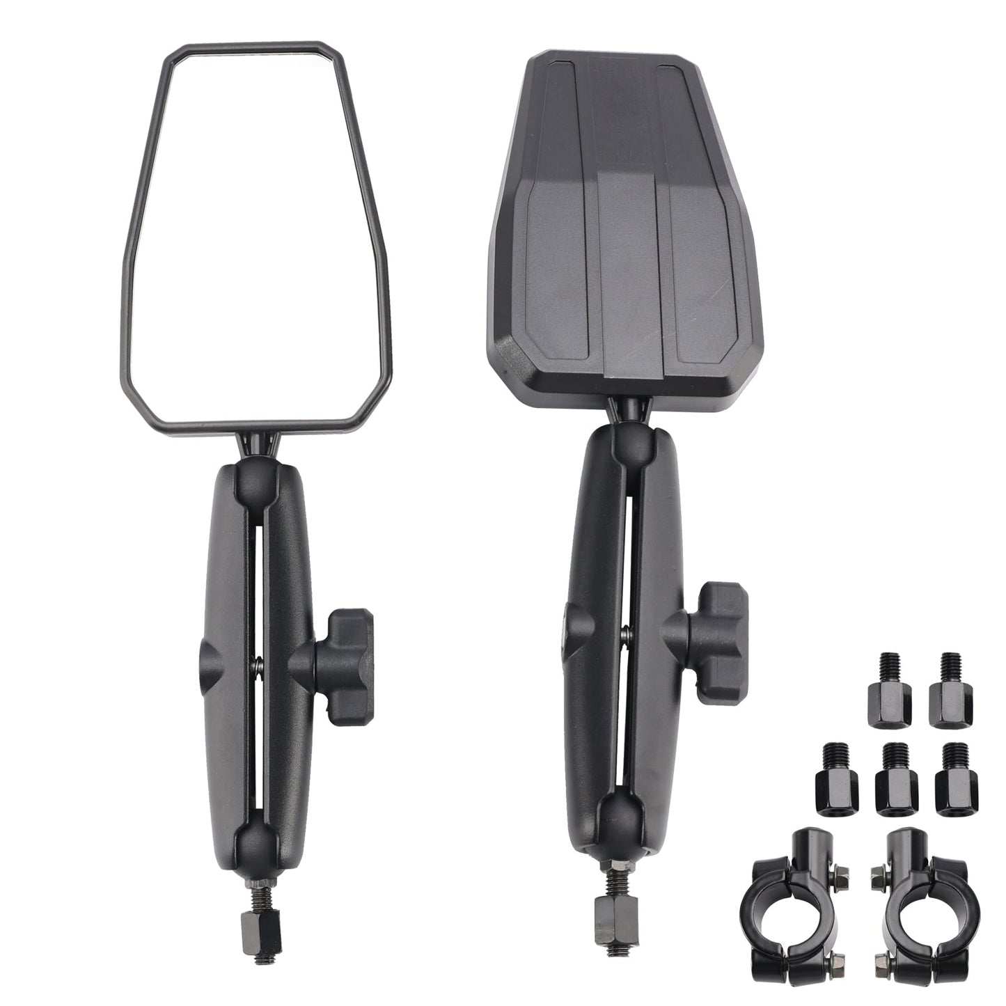 Coppia di specchietti retrovisori pieghevoli per moto da avventura, per ATV e moto da cross