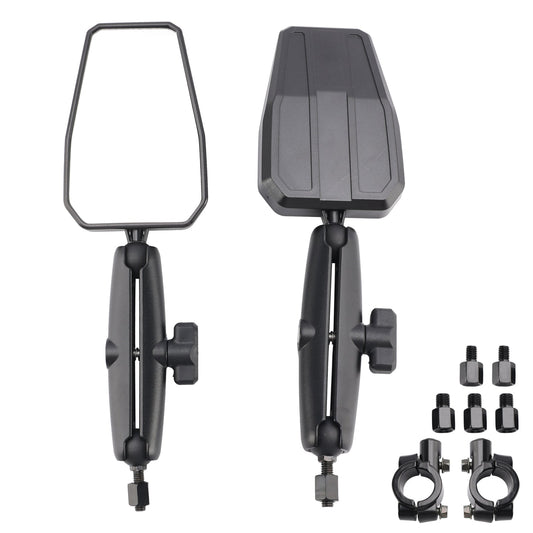 Coppia di specchietti retrovisori pieghevoli per moto da avventura, per ATV e moto da cross
