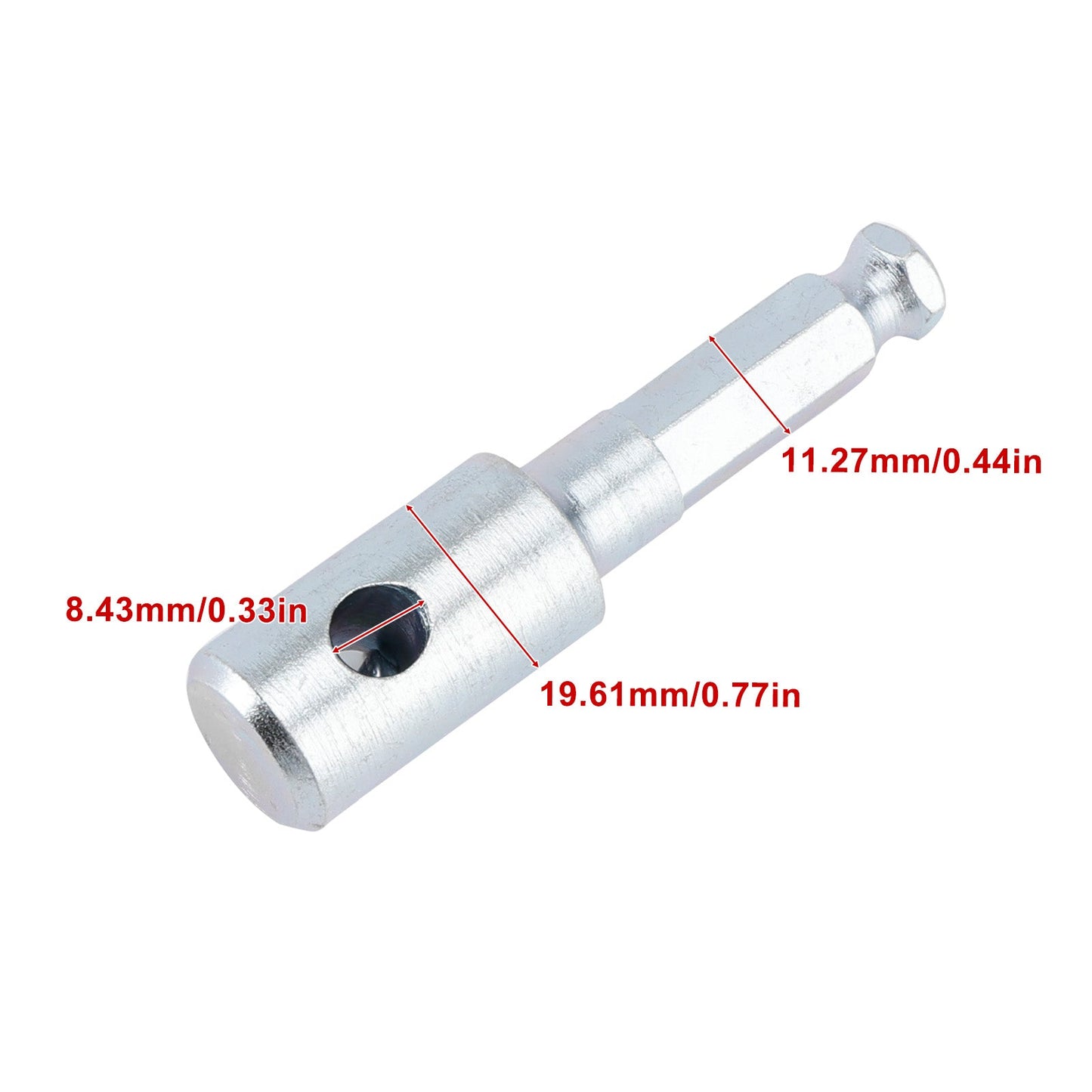 327687-6 Adattatore per punta da trapano per terra con attacco esagonale D-7/16"" per Makita DDG460