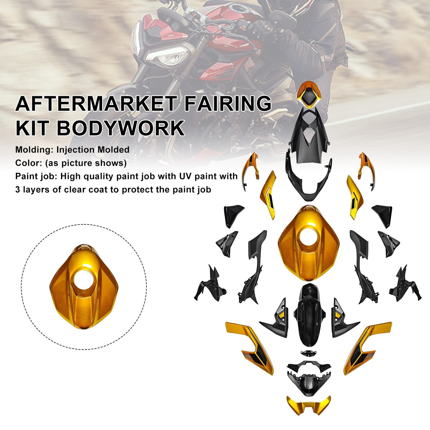 Kit di carene stampate a iniezione per Street Triple 765 R/RS 2023-2025