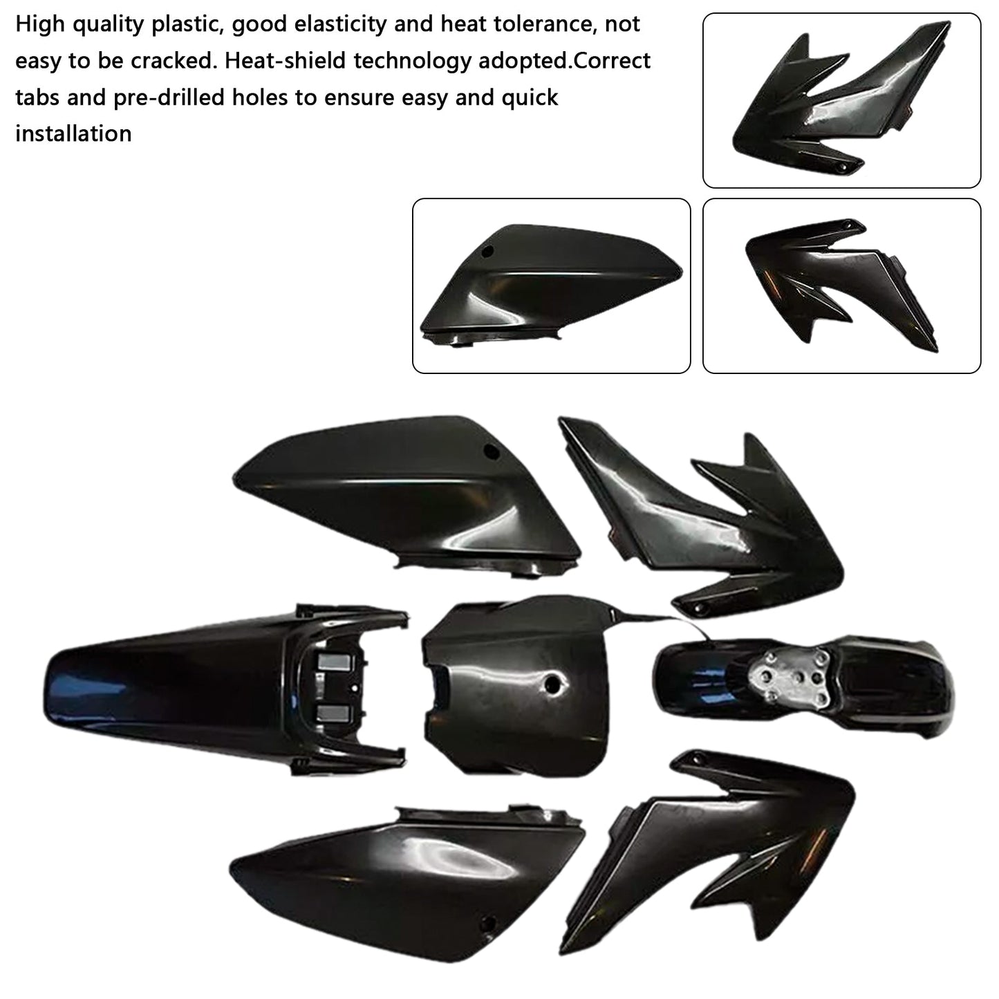 Kit di plastica per carrozzeria e parafango per HONDA CRF70 DIRT BIKE