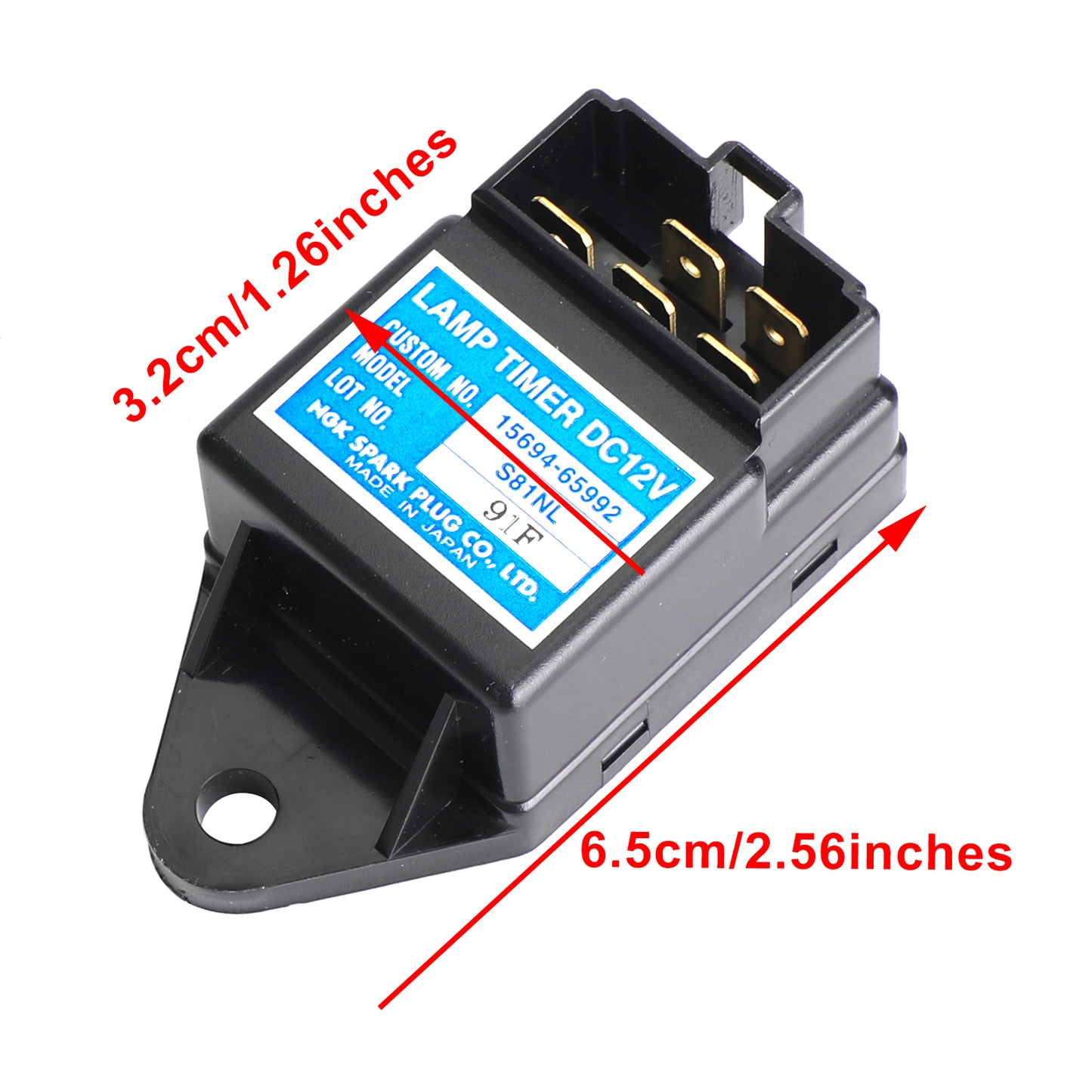 Relè Temporizzatore Dc12V Della Lampada Per Kubota 15694-65992 S81Nl Timer