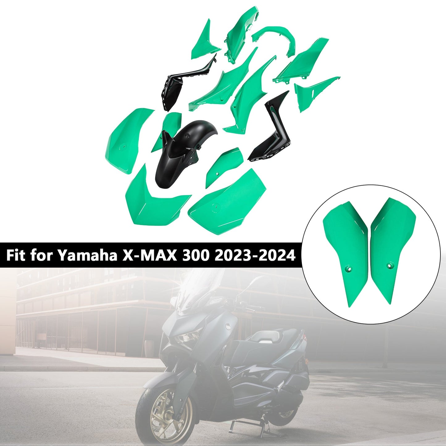 Kit carenatura carrozzeria ABS iniezione Yamaha X-MAX 300 XMAX 2023-2024 12#