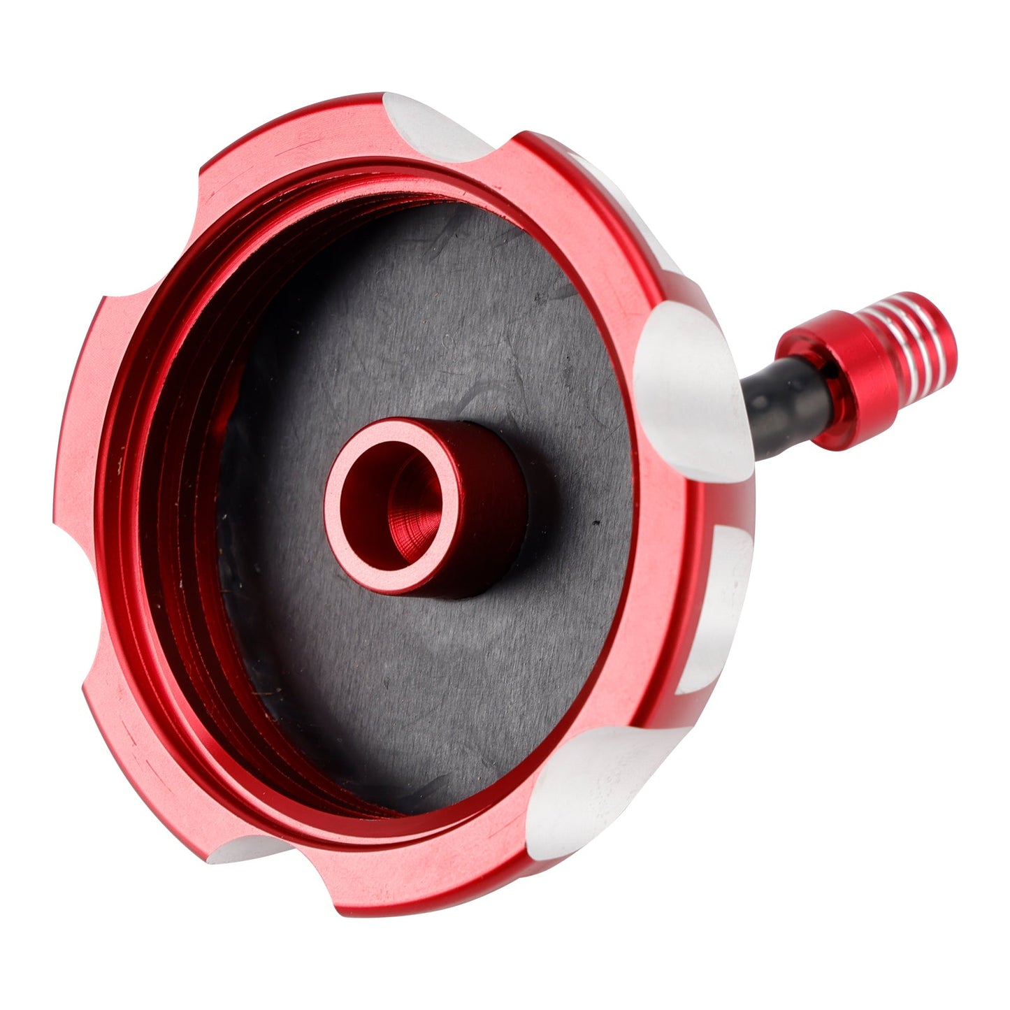Tappo serbatoio carburante in alluminio con sfiato rosso per Yamaha Raptor YFM 250/350/660R YFZ450