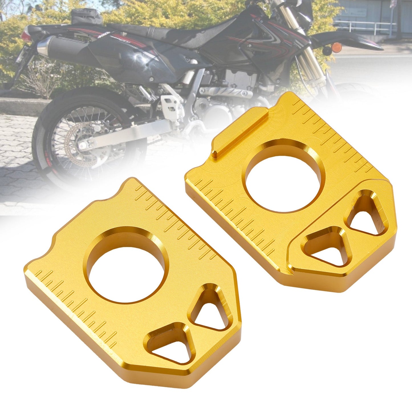 Blocco asse tendicatena posteriore CNC SUZUKI DRZ400SM 400S 400E 2005-2024