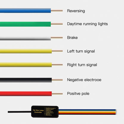 Lampada a LED per coda auto, in fibra di carbonio, con spoiler posteriore, freno, bagagliaio, multicolore, 1,3 m