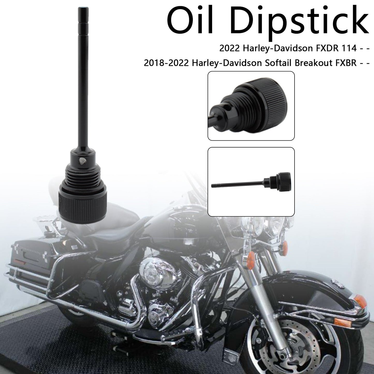 1105-0022 Tappo serbatoio asta di livello olio per Softail Road Glide 07-19