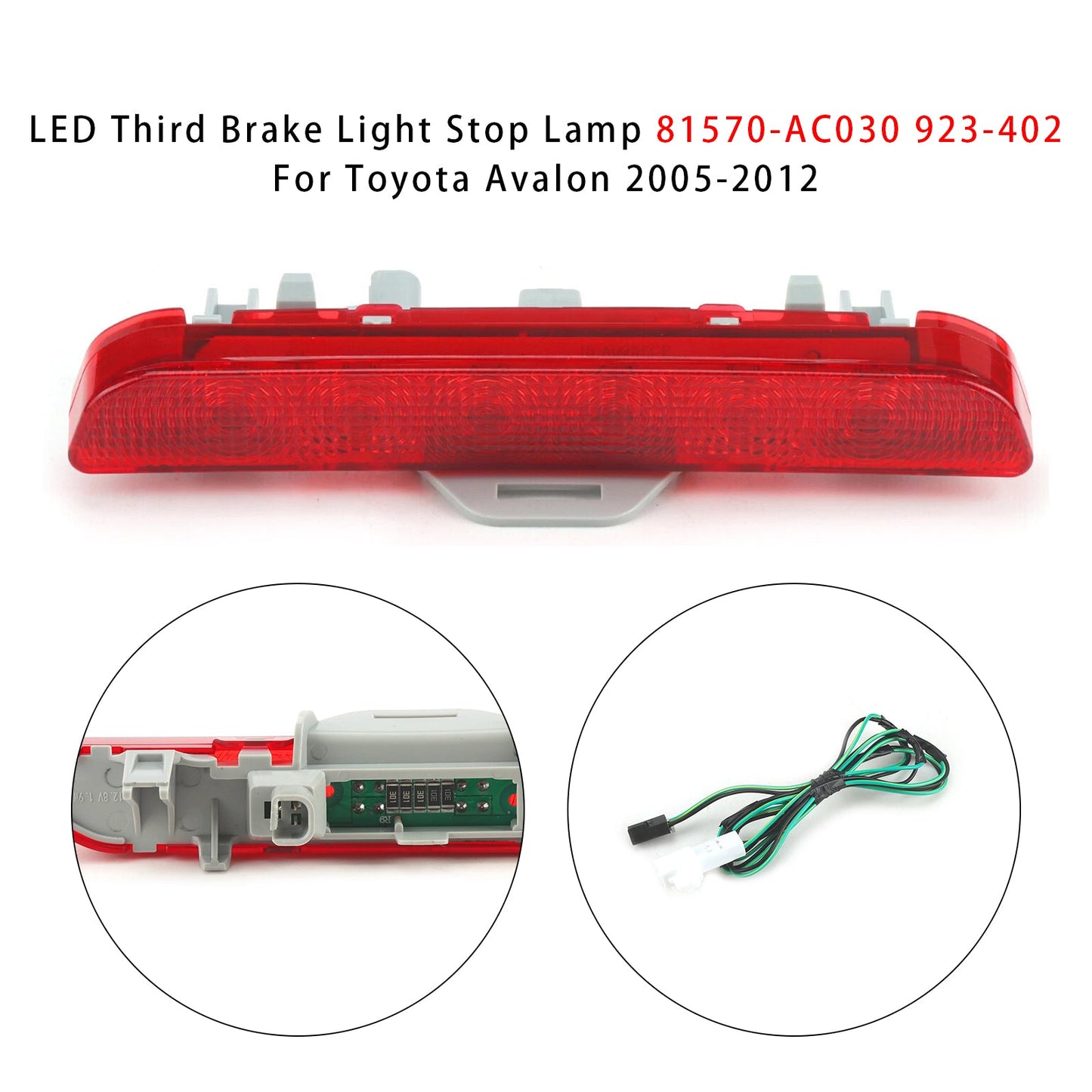 Luce di stop a LED per terza luce di stop 81570-AC030 923-402 per Toyota Avalon 2005-2012