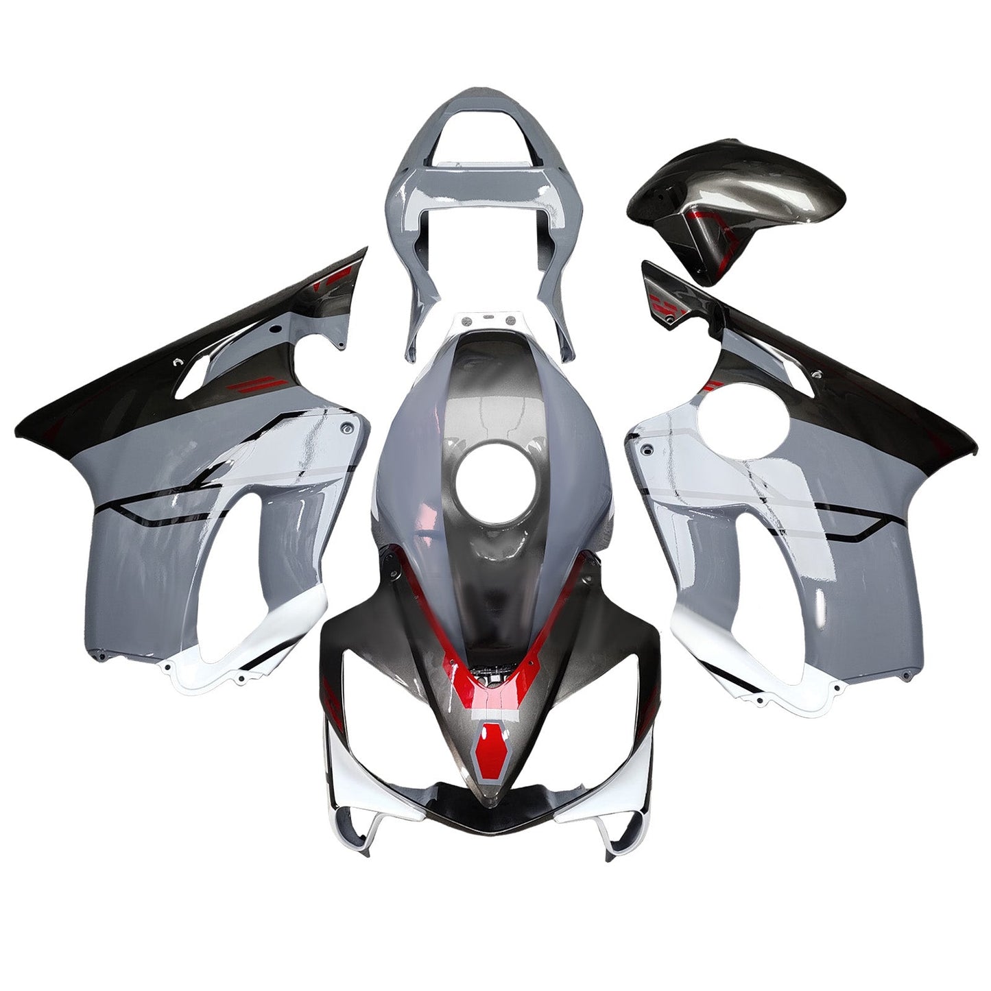 Kit carenatura iniezione plastica ABS per Honda CBR600 F4i 2001-2003