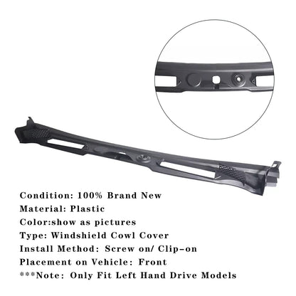 09/2008-06/2015 BMW X1 E84 Parabrezza Tergicristallo Griglia Pannello 51712990023
