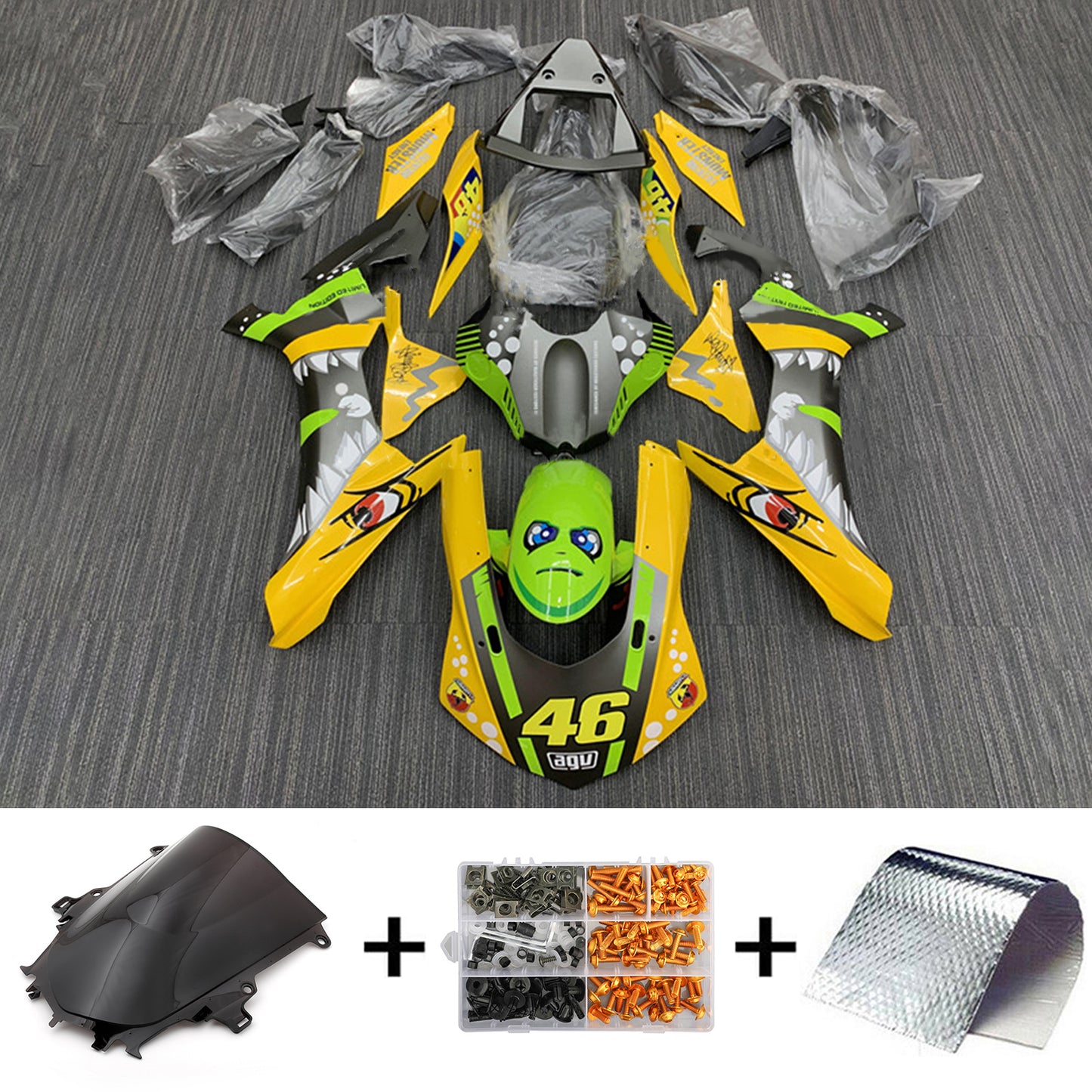 Kit carenatura BODYWORK ABS di plastica per Yamaha YZF 1000 R1 2015-2019