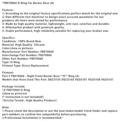 PB070060 O-ring per base bruciatore (A)