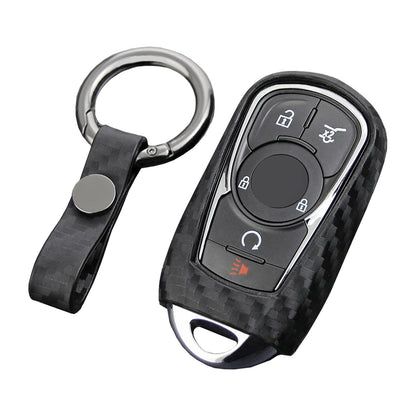 Custodia in pelle e silicone per chiave auto con fibbia per Buick