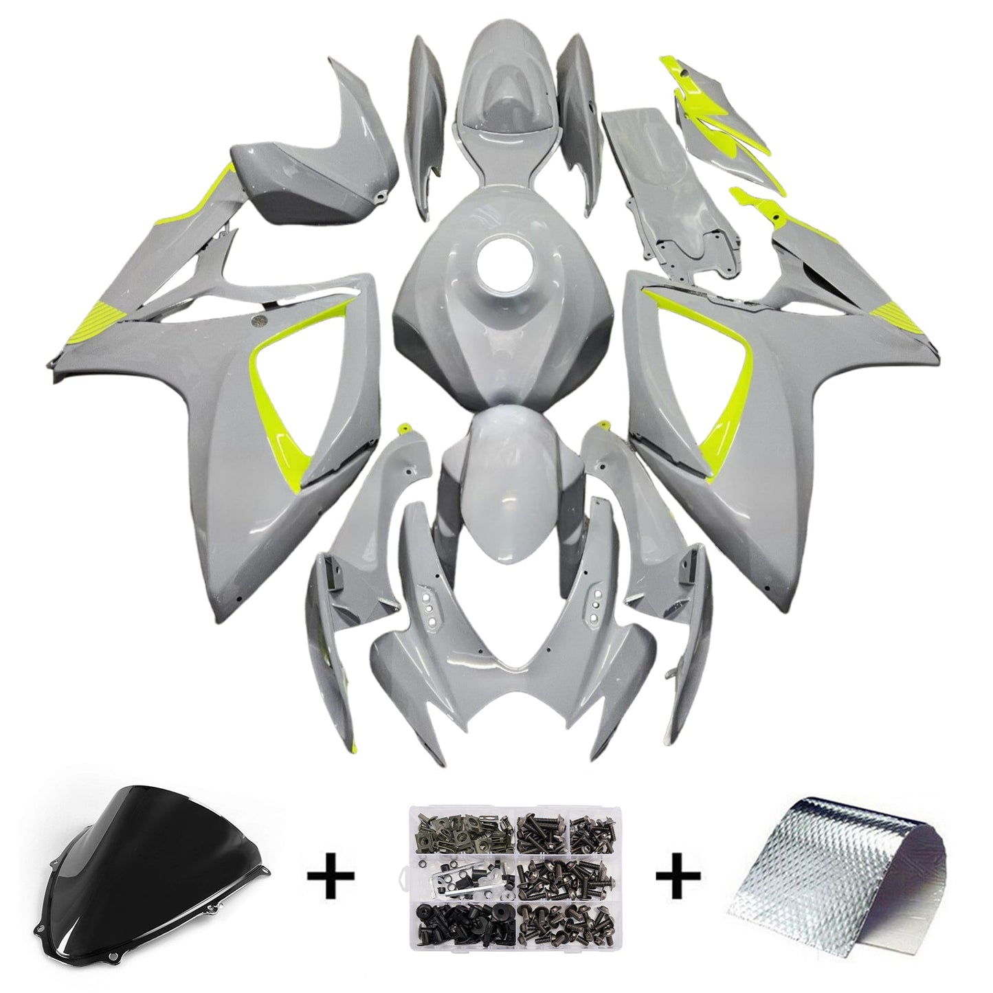 Kit carenatura iniezione plastica ABS per Suzuki GSXR 600/750 2006-2007 K6