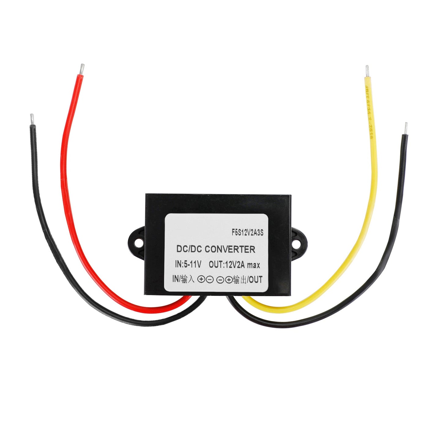 Convertitore step-up DC-DC impermeabile da 2 A, 6 V a 12 V, modulo di alimentazione per auto