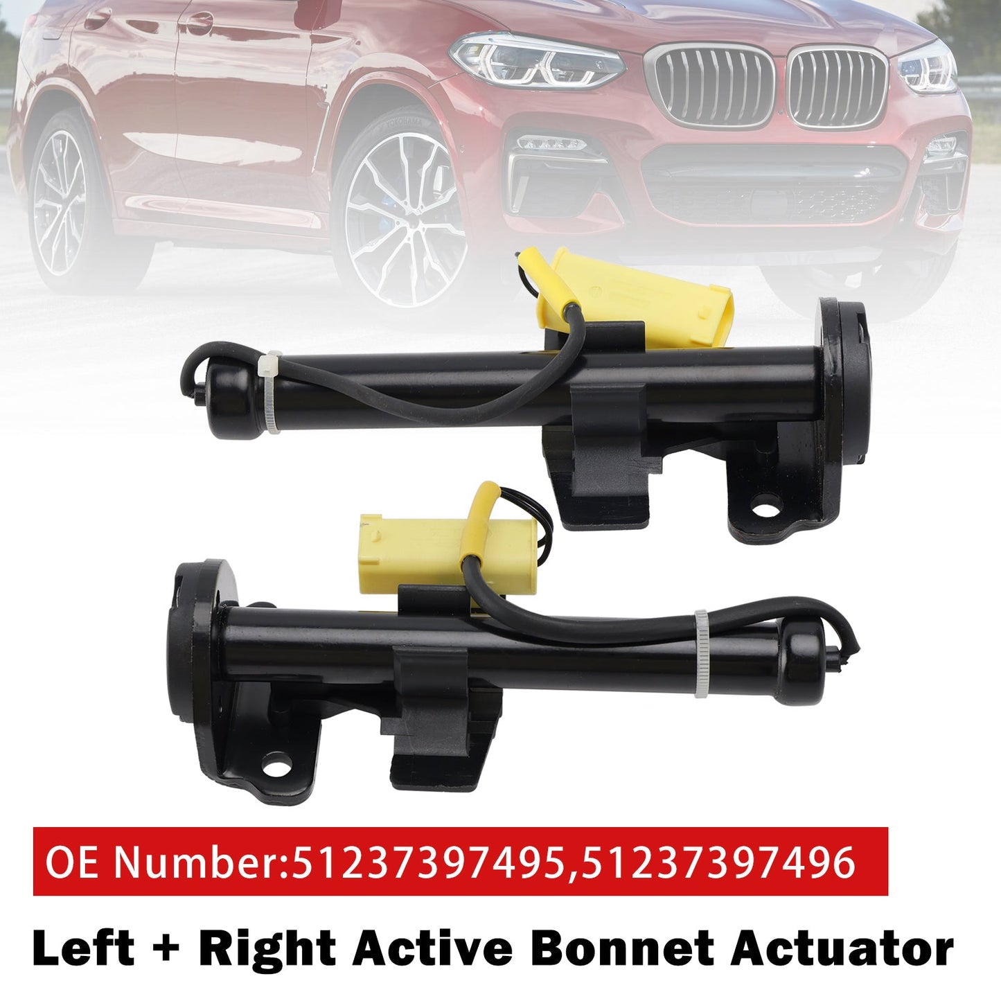 Attuatore cofano attivo sinistro + destro 51237397495 per BMW X3 G01 X4 G02 2017-2020