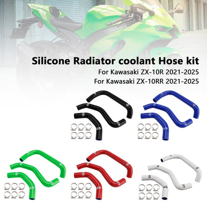 Tubo flessibile del liquido di raffreddamento del radiatore in silicone Kawasaki ZX10R ZX-10RR 2021-2025
