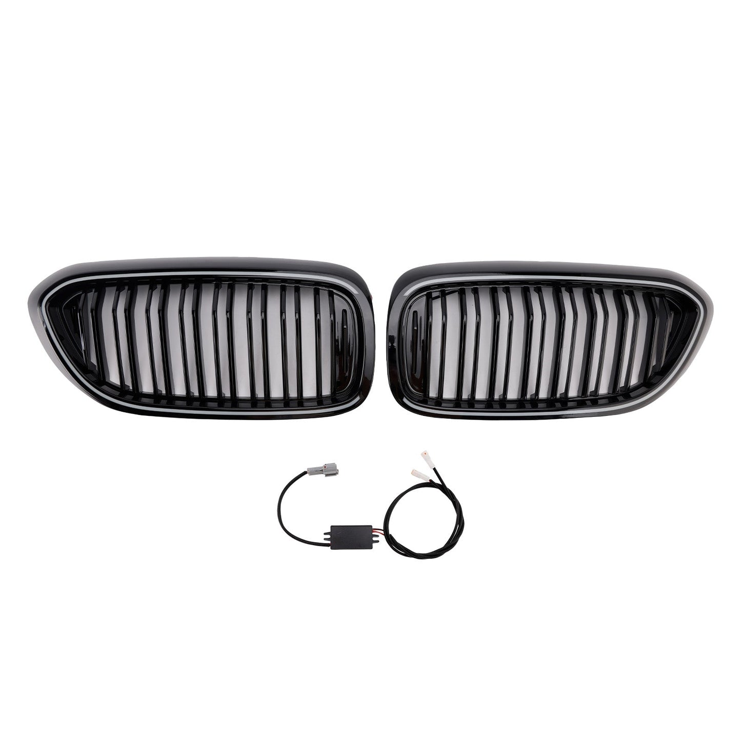 Griglia anteriore a doppio rene nera lucida per BMW Serie 5 G30 G31 2017-2020