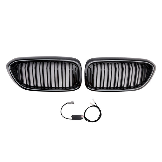 Griglia anteriore a doppio rene nera lucida per BMW Serie 5 G30 G31 2017-2020
