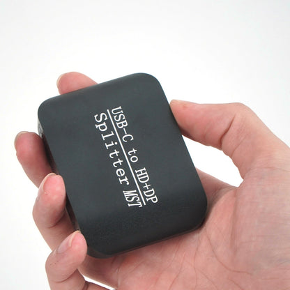 Splitter per laptop MST da tipo C a HDMI+DP 1x2, display a due schermi, un ingresso e due uscite