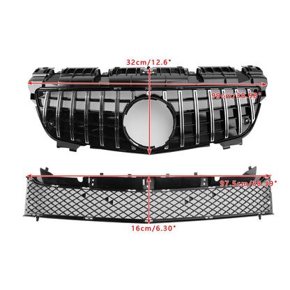 Griglia anteriore superiore inferiore cromata pre-restyling Mercedes-Benz SLK-Class R172 SLK55 2011-2016 adatta per Mercedes SLK-Class R172 SLK55