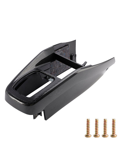 Rivestimento per console centrale auto VW Golf Jetta 1999-2005 1J1863201D con motivo in fibra di carbonio