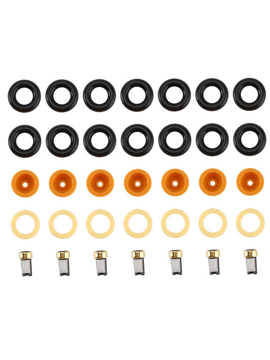 6 pezzi Guarnizione filtro O-ring iniettore carburante adatta per Audi 80 90 100 A4 A6 A8 2.4 2.6 2.8