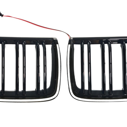 Griglia anteriore a doppio rene nera per BMW E90 berlina e station wagon 320i (2004-2007)